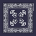 Standard Domestic Navy Blue Bandanna